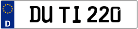 Truck License Plate